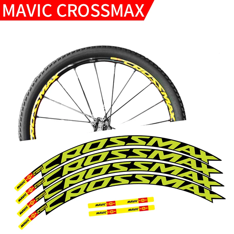 Наклейки на колеса MAVIC CROSSMAX SL PRO MTB ширина 18 мм|mtb wheel sticker|bike stickerwheel decal bike |