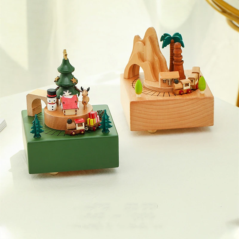 Классическая музыкальная шкатулка деревянные ремесла ретро винтажное украшение