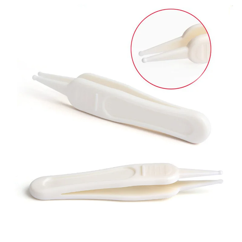 

Baby Cleaning Tweezers Baby Safety Ear Tweezers Clip Digging Nose Shit Round Head Tweezers Cove