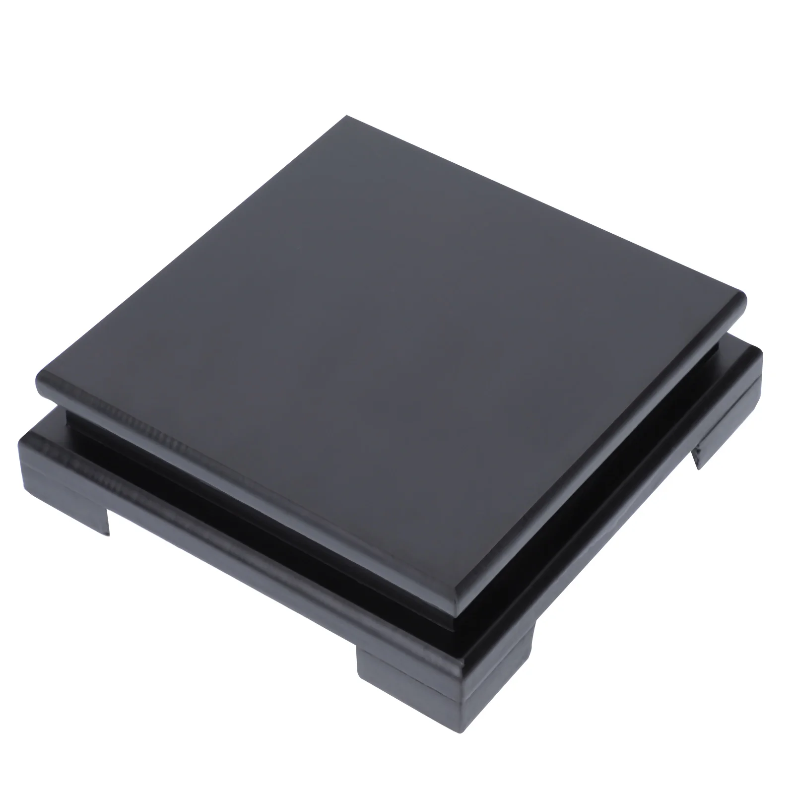 

1PC Wood Display Base Flower Pot Stand Ornament Holder Jar Wooden Base