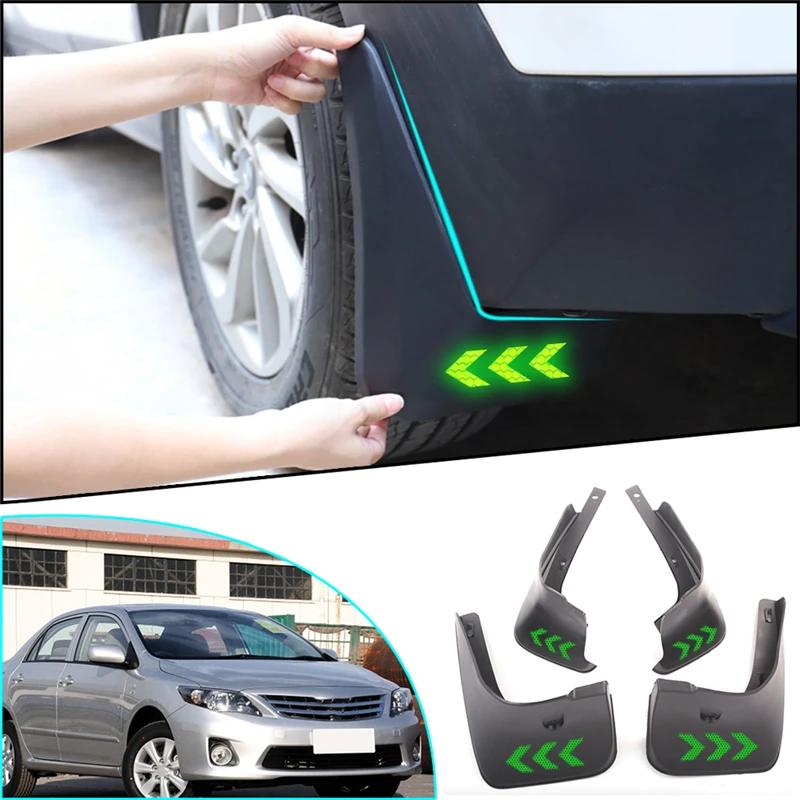 Светоотражающий предупреждающий брызговик для Toyota Corolla Altis E140 2007-2013 | Автомобили и