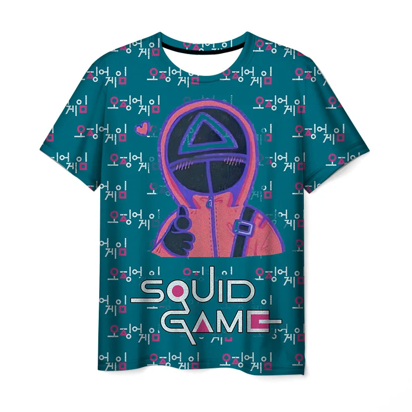 

Squid game T-shirt men's ladies 3d shirt oversized casual jacket Harajuku style
