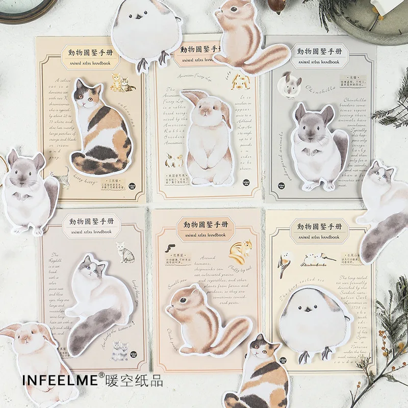 Животное Атлас Руководство Серии бумаги липкий блокнот для заметок дневник