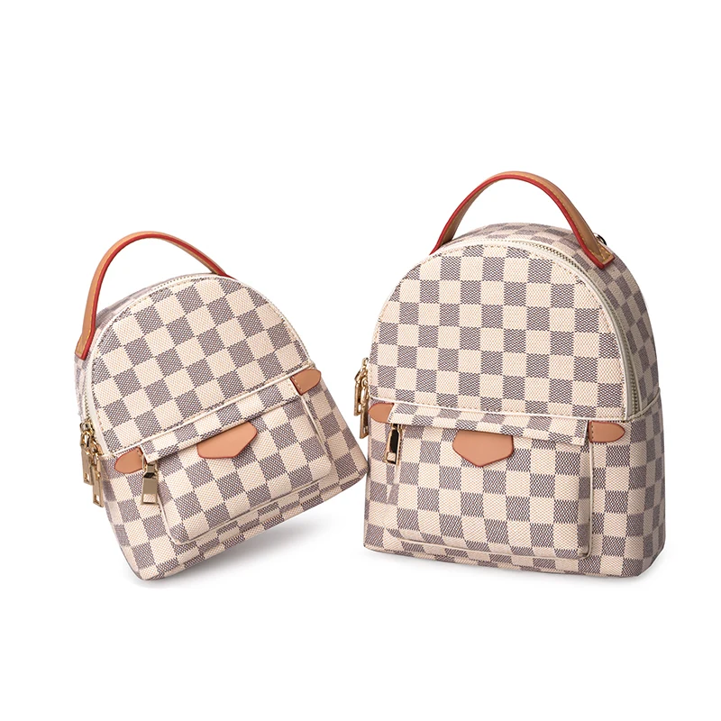 Новинка 2020 повседневный дорожный рюкзак женская сумка простой клетчатый Женская