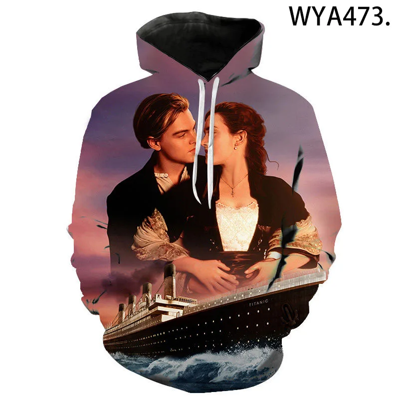 

Newest The Film Titanic 3D Hoodies Men Women Fashion Film Oversized Hooded Sweatshirts Attack On Titan Print Casual Pullover