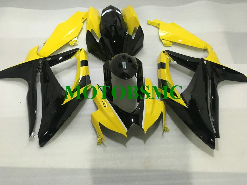 Обтекатель мотоцикла комплект для GSXR600 750 K8 08 09 GSXR 600 GSXR750 2008 2009 ABS Топ желто черные