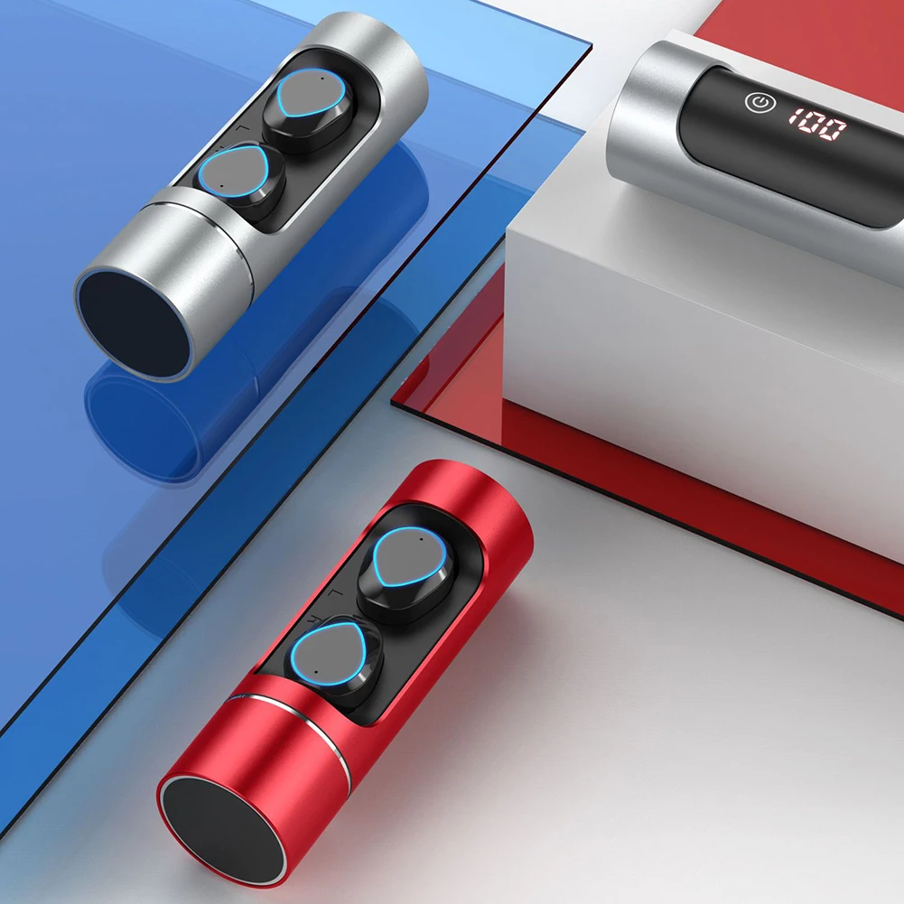 Erilles Новый мини bluetooth наушники беспроводные вкладыши стерео с светодиодный