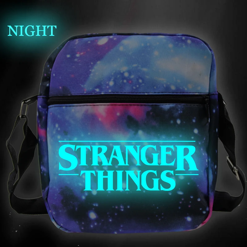 

Luminous Crossbody Bags Galaxy Messenger Bags Women Shoulder Bags Purses Handbags Stranger Things Teenage Girls Boys Travel Bags