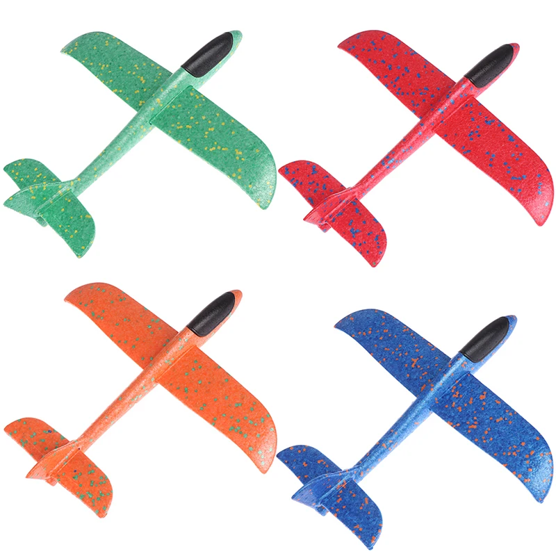 Детские игрушки Модель аэроплана пусковой планер 38 см ручной заброс летающий