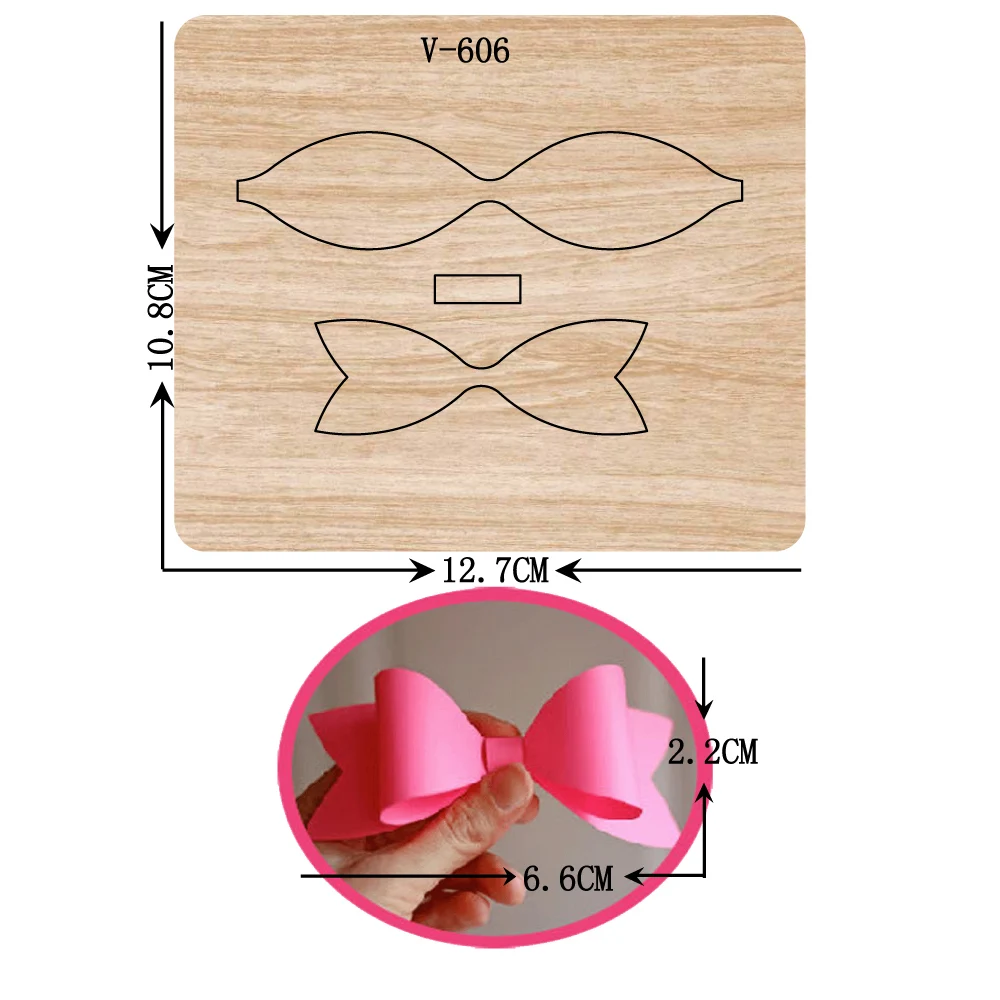 Новые деревянные штампы с бантом для скрапбукинга несколько размеров | Дом и сад