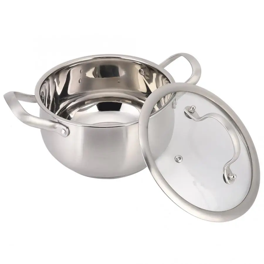 Кастрюля для молока из нержавеющей стали 18 см двойной ушной суп-горшок суповарка