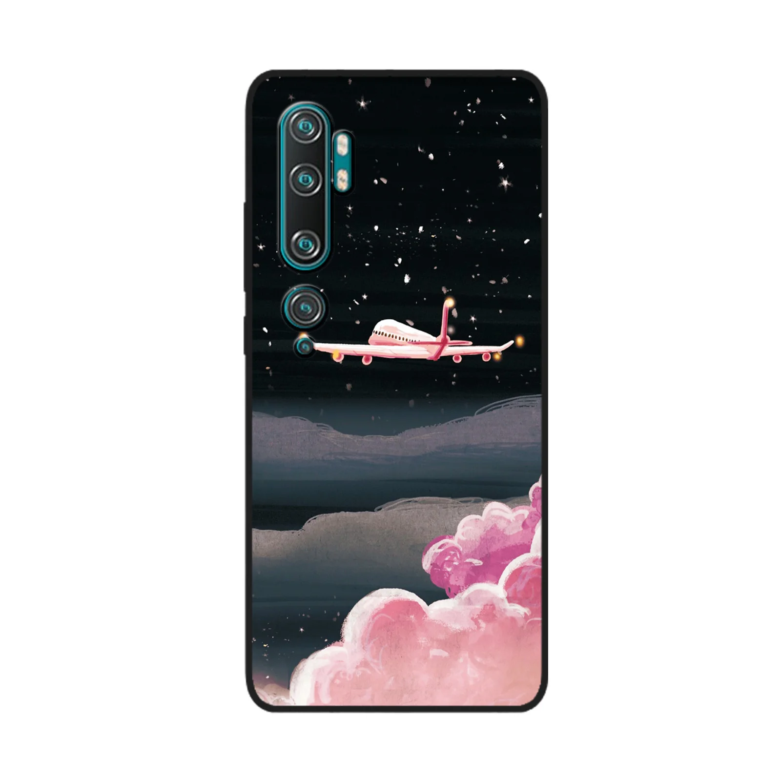 Чехол для Xiaomi Note 10 чехол Pro черный из ТПУ Для 10Pro бампер аниме с горячими пейзажами