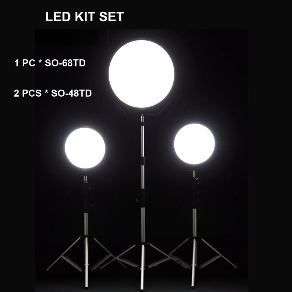 Falcon Eyes SO-48TD * 2pc + SO-68TD 1pc комплект непрерывсветодиодный светодиодной панели с
