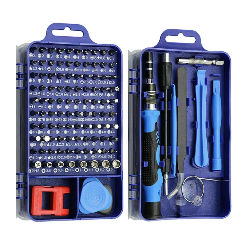 

115 in 1 Clock Mobile Phone Repair Kit Multiple Combinations Screwdriver Set