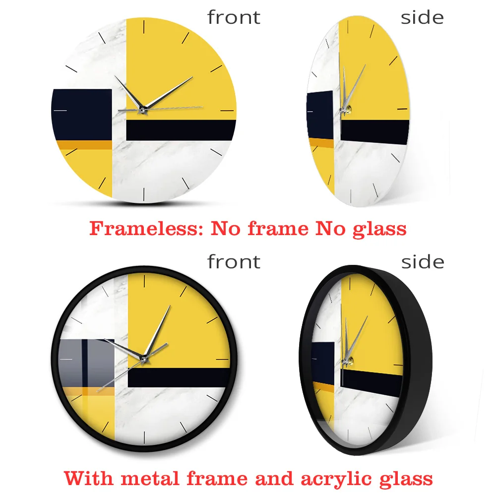 Круглые Настенные часы в скандинавском стиле современный дизайн мраморный