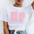Женская футболка Nct, Повседневная футболка с круглым вырезом и коротким рукавом, забавная уличная одежда, 127