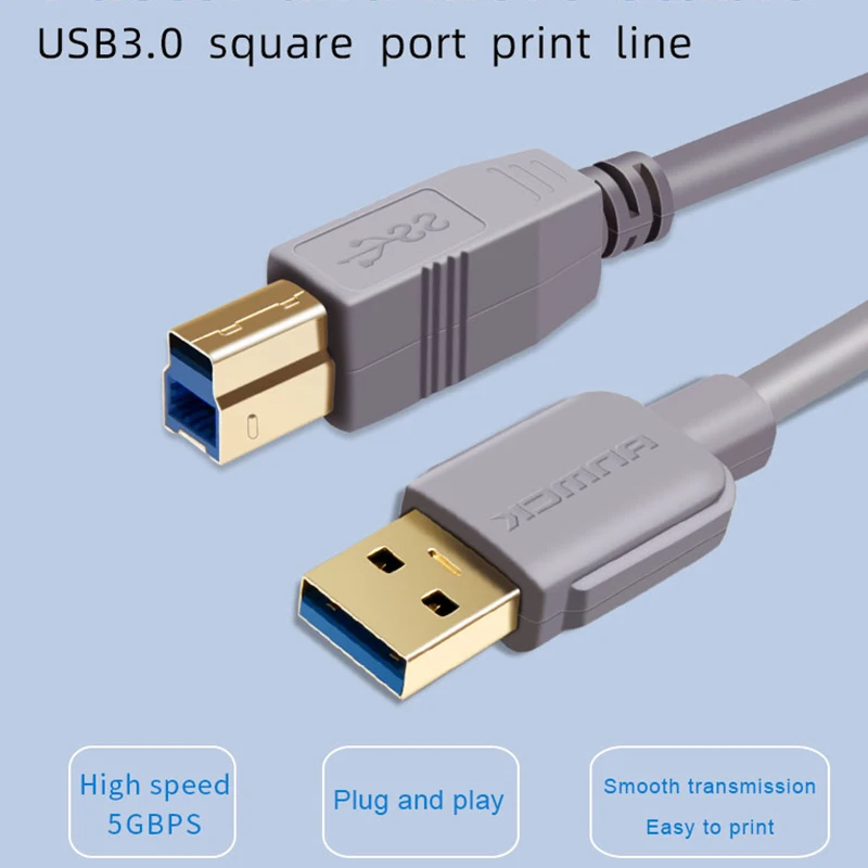 Кабель для передачи данных Anmck USB 3 0 интерфейс A квадратный порт печатная линия