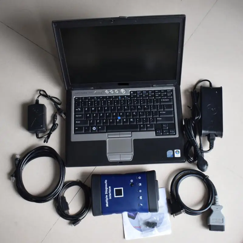 

D630 laptop with 360GB SSD ready to use New Generation multiple diagnostic interface G-M Scanner G-M MDI WIFI