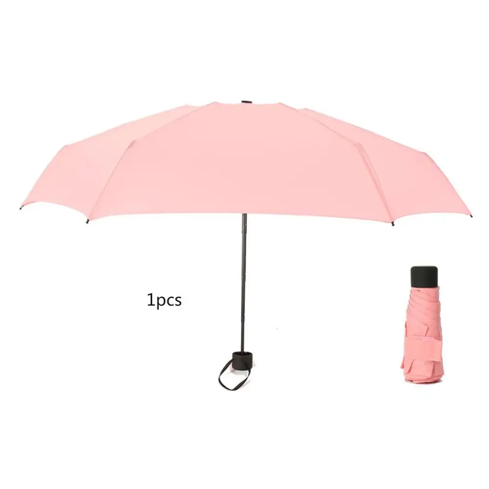 Мини-зонт небольшой свежий зонт от солнца ультра-светильник Складной Карманный