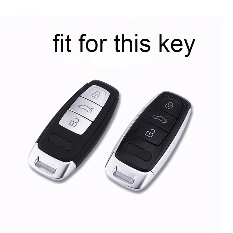 

TPU Car Key Case Cover for Audi A6 C8 A7 A8 Q8 2018 2019 Car Accessories Car Styling Keyring Key Covers Ring