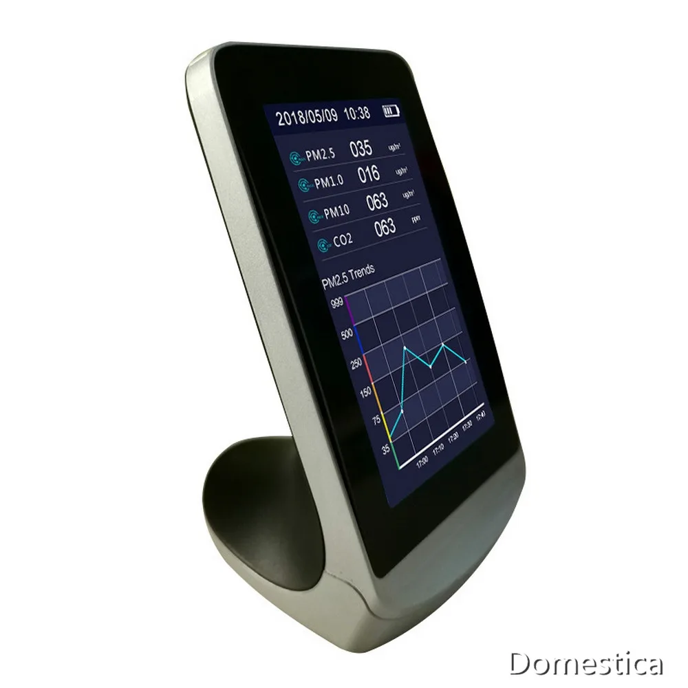 

Gas Analyzer Air Quality Monitor Home Gas Detector PM2.5 CO2 Meter Smart Sensor HCHO Tester Temperature Hygrometer Monitor