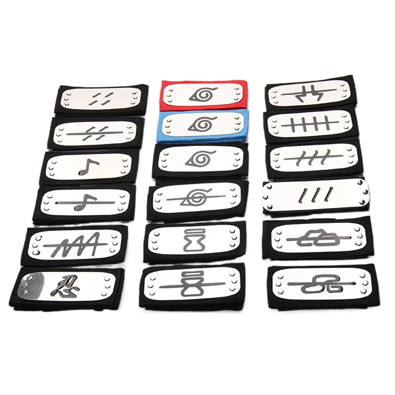 Повязка на голову с рисунком аниме Наруто бандаж для косплея Какаси Саске Минато