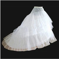 fashionable cute new style bridal wedding dress large supporting tail petticoat
