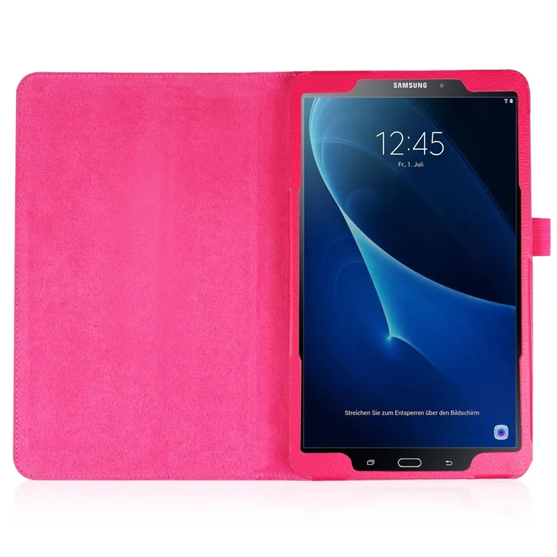 Чехол Lychee с рисунком для Samsung Galaxy Tab A A6 10 1 дюйма SM-T580 флип-чехол из искусственной