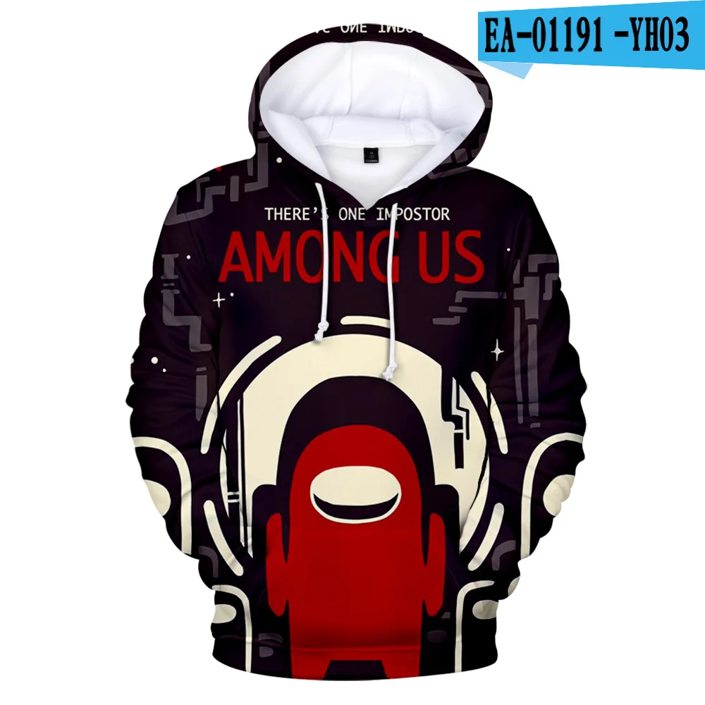 

Kawaii Hoodie Sweatshirt Among Us 3D Printed Game Hoodies Fashion Harajuku Tracksuit Men Women Hoodie 3D kids Among Us Hoodies