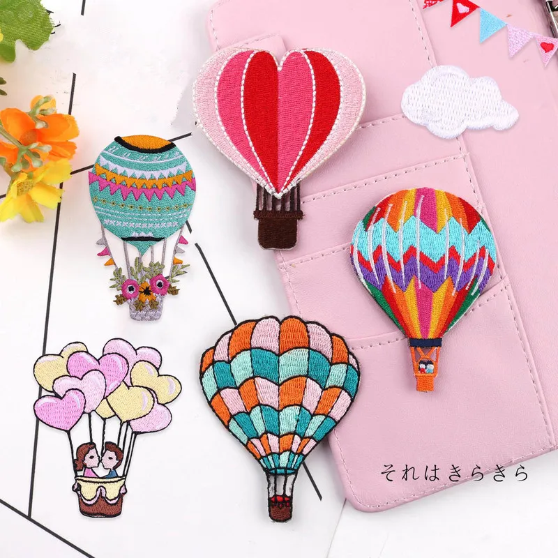 1 шт. мультяшная Горячая воздушная заплатка в виде воздушного шара вышивка утюгом