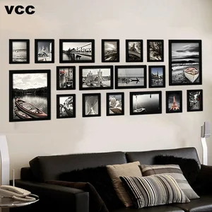 Деревянные фоторамки для подвешивания на стену, 18 шт.компл., настенные фоторамки с картинами, Классическая деревянная рамка для украшения дома