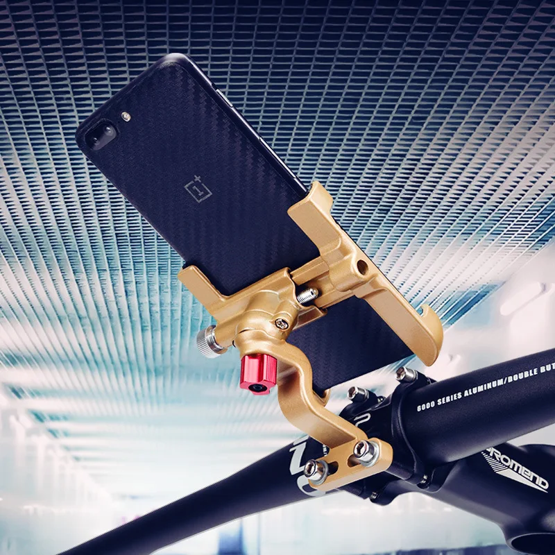 

Bicycle Mobile Phone Bracket Rotatable Aluminum Alloy Mobile Phone Navigation Rack Bicycle Accessories Adjustable Mobile Phone B