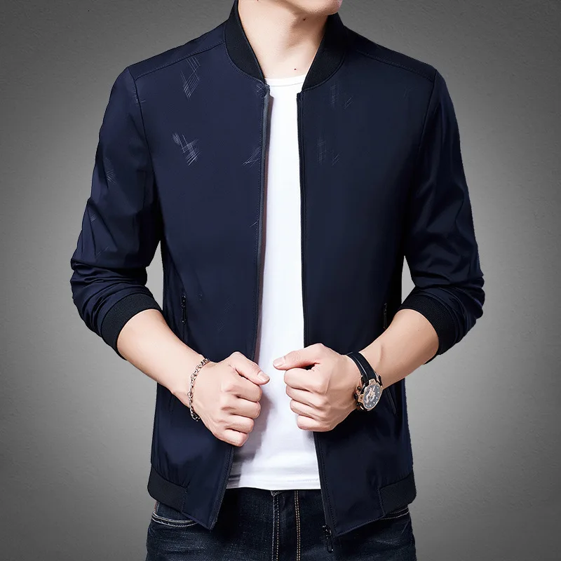 2019 мужская одежда среднего возраста Свободное пальто для отдыха Осенняя тонкая