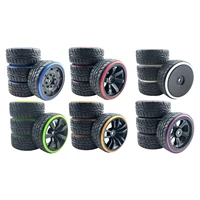 4pieces rc car wheels rubber tire upgrade replacement parts remote control vehicle parts for wltoys 144001 124018 124019