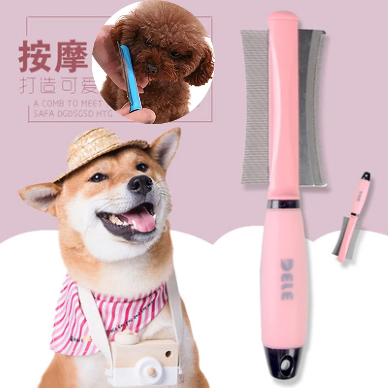 

Pet Hair Comb Clipper Cat Dog Accessories Hair Remover Double-sided Easy Brush for Dogs Grooming Tool for Long Hair Fur