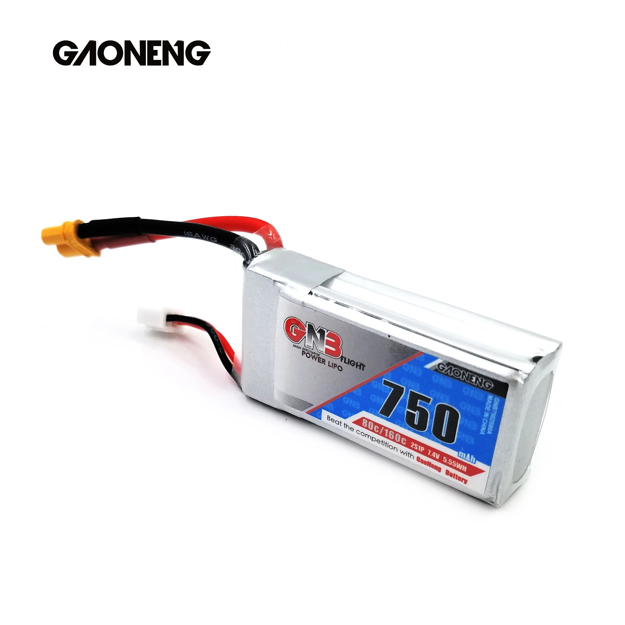 4 шт. GAONENG GNB 7 в 750 мАч 80C/160C 2S Lipo батарея для радиоуправляемого дрона зубочистки
