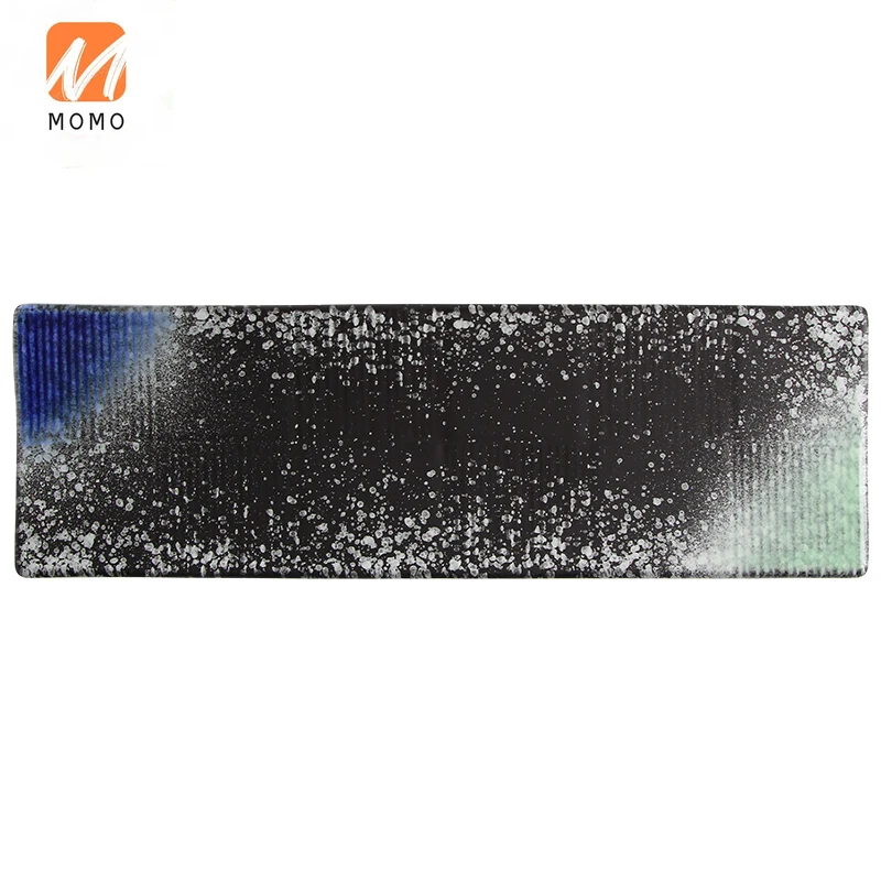 

Hand-Painted Ceramic Cuisine Sushi Plate Long Flat Sashimi Salmon Rectangular Plate Long Plate Sushi Day Tray