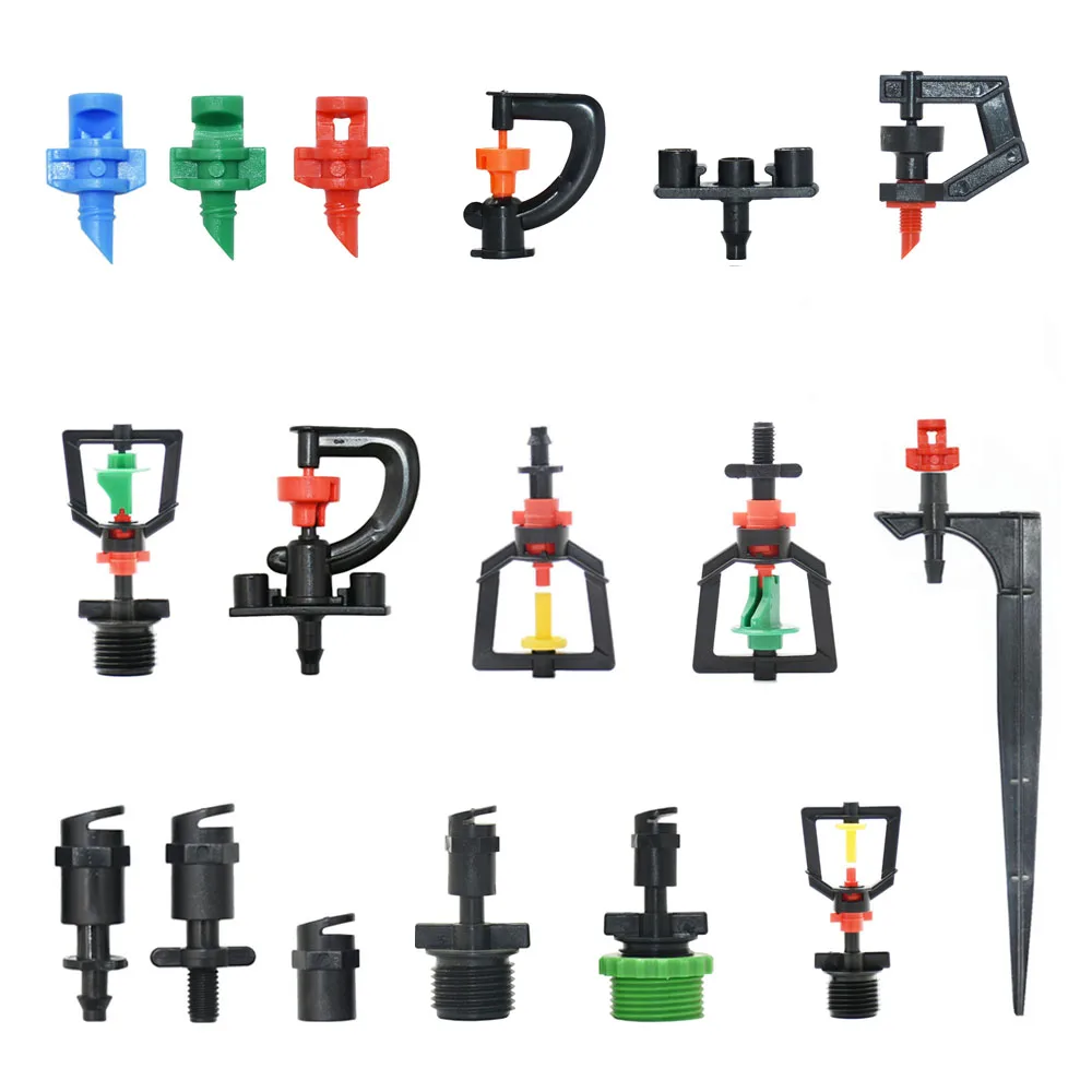 

Drip Irrigation Watering Sprinkler Dripper Greenhouse Garden Adjustable Mist Emitters Stake Micro Spray Rotating Nozzle