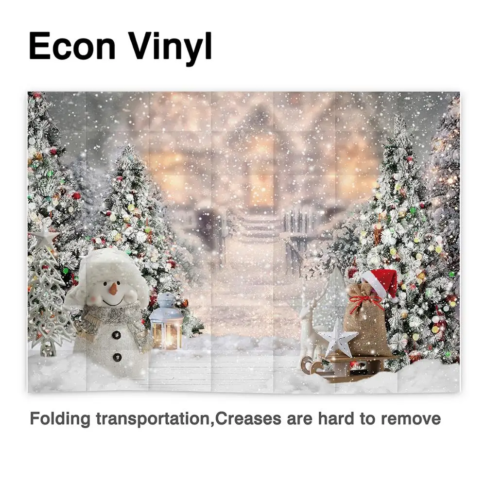 Allenjoy Рождественские фото фоны дерево зима снежинка новогодние сани