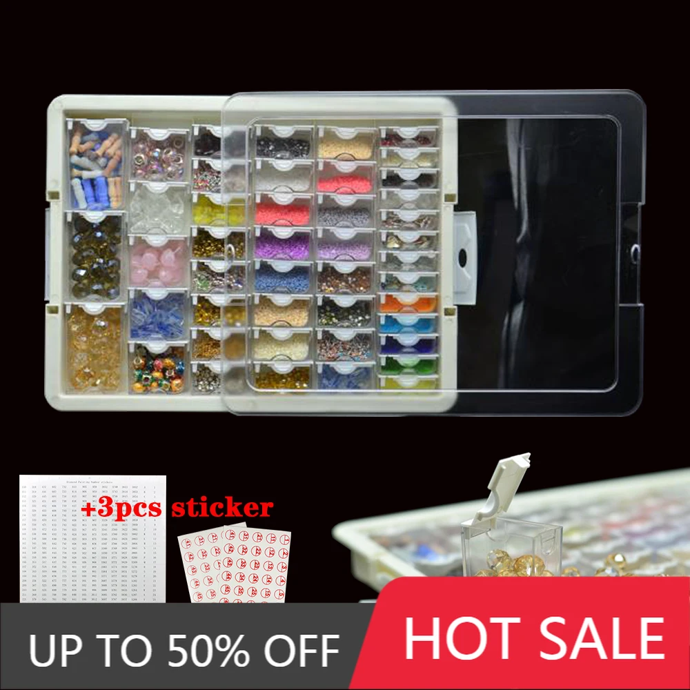 

New Drill Mosaic Containers for Diamond Painting Tools Accessories Storage Box Jewelry Diamond Embroidery Storage Box
