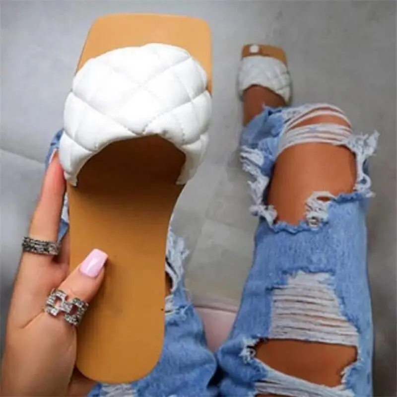 

New Women's slipper 2020 summer woman shoes open toe flat sandals Woman Comfortable Outdoor Slides Mujer