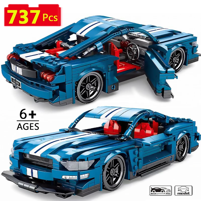 737 шт. Детский конструктор гоночный автомобиль|Блочные конструкторы| |