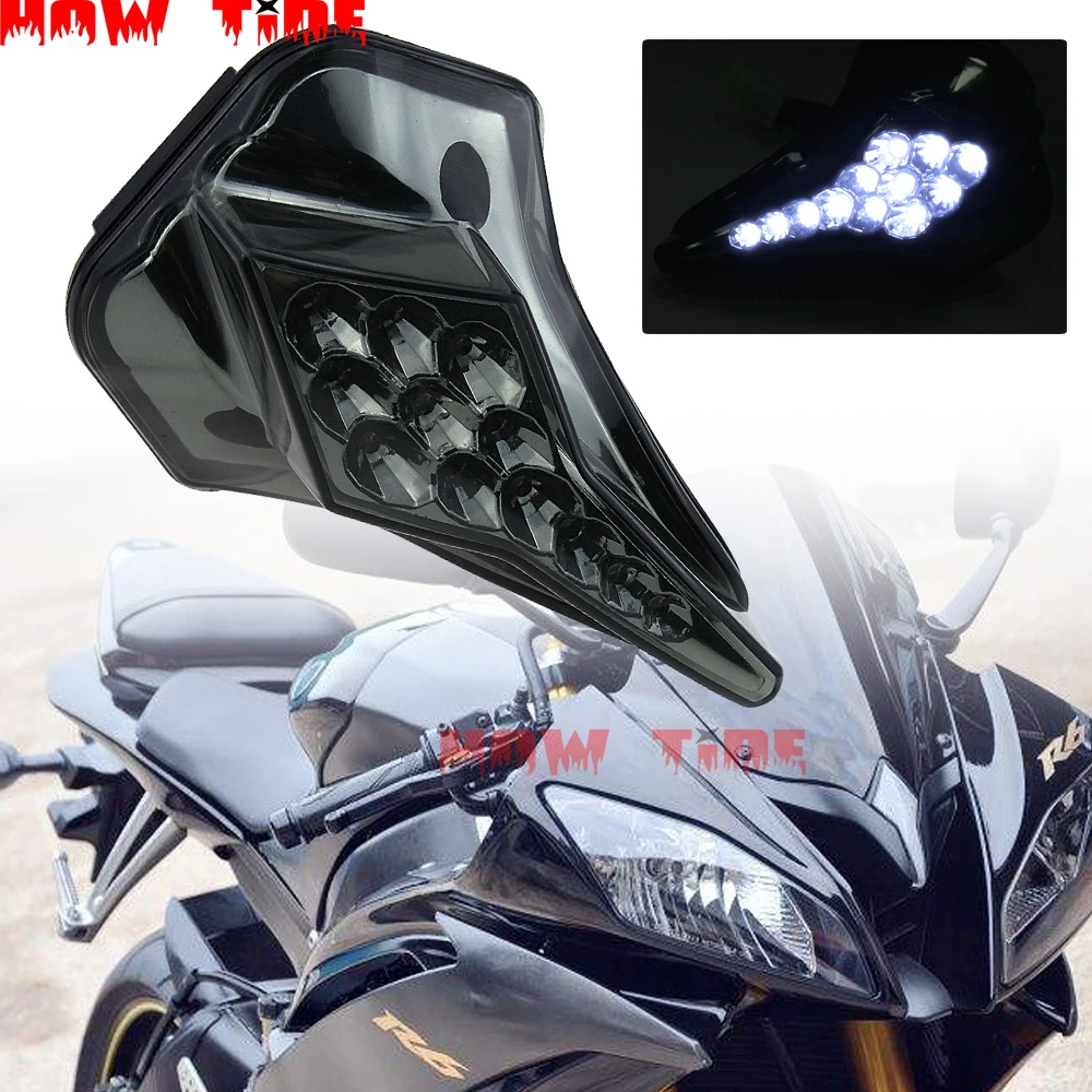 Для YAMAHA YZF R6 2008-2012 аксессуары для мотоциклов передний центральный маркер светодиодный индикатор черный