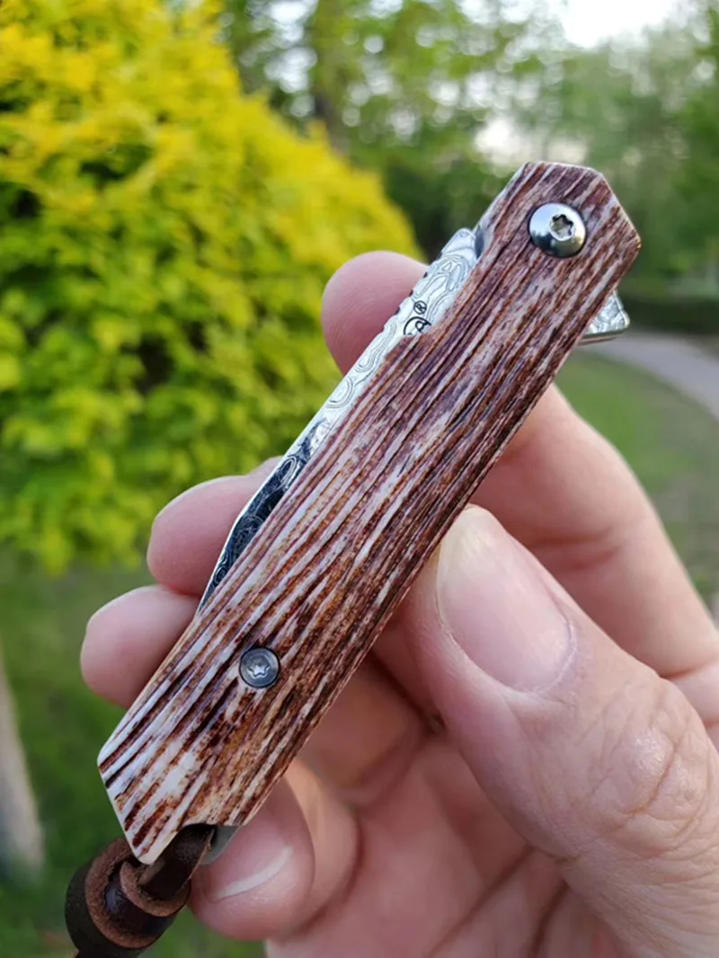 Карманный складной нож VG10 лезвие из дамасской стали боевые ножи для кемпинга на