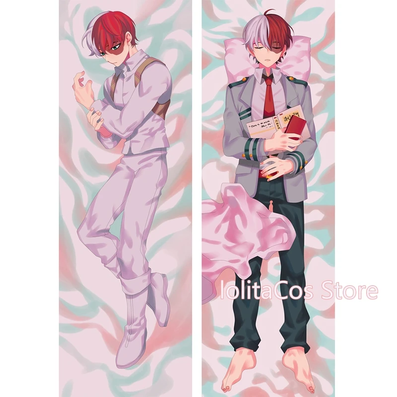Аниме My Hero academic Todoroki Shoto Midoriya Izuku чехол для костюмированной подушки BL Hugging Body