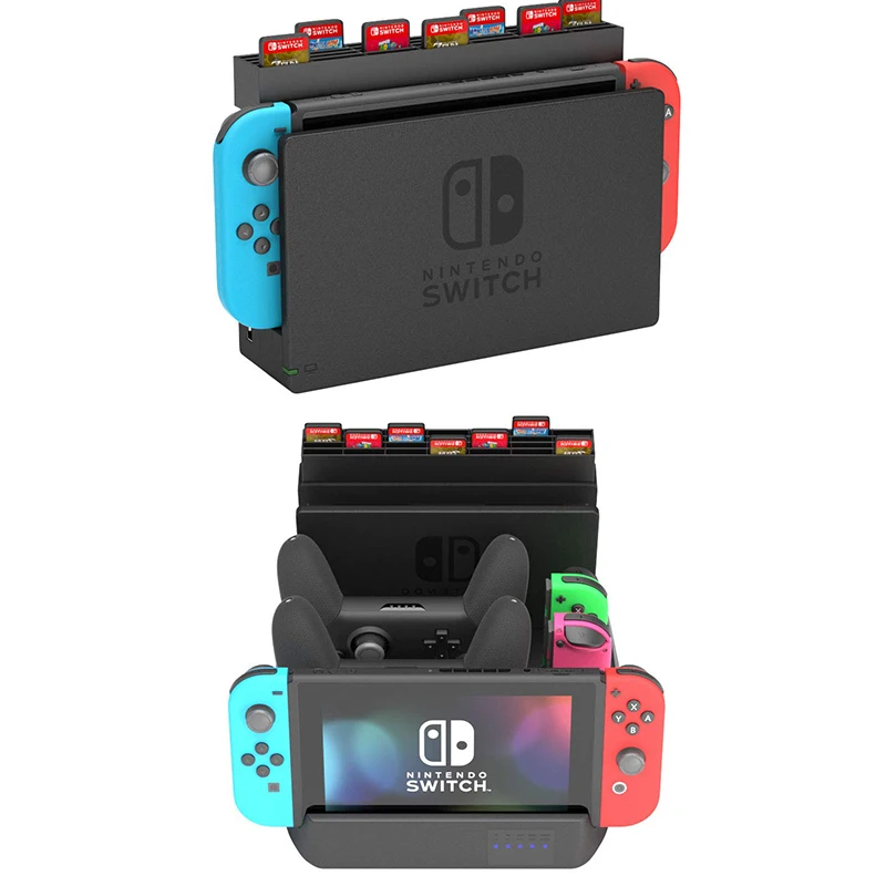 

for NS Switch Console Pro Controller Charging Dock Stand 6 Game Disc Storage for Nintendo Switch Nintendoswitch NS Accessories