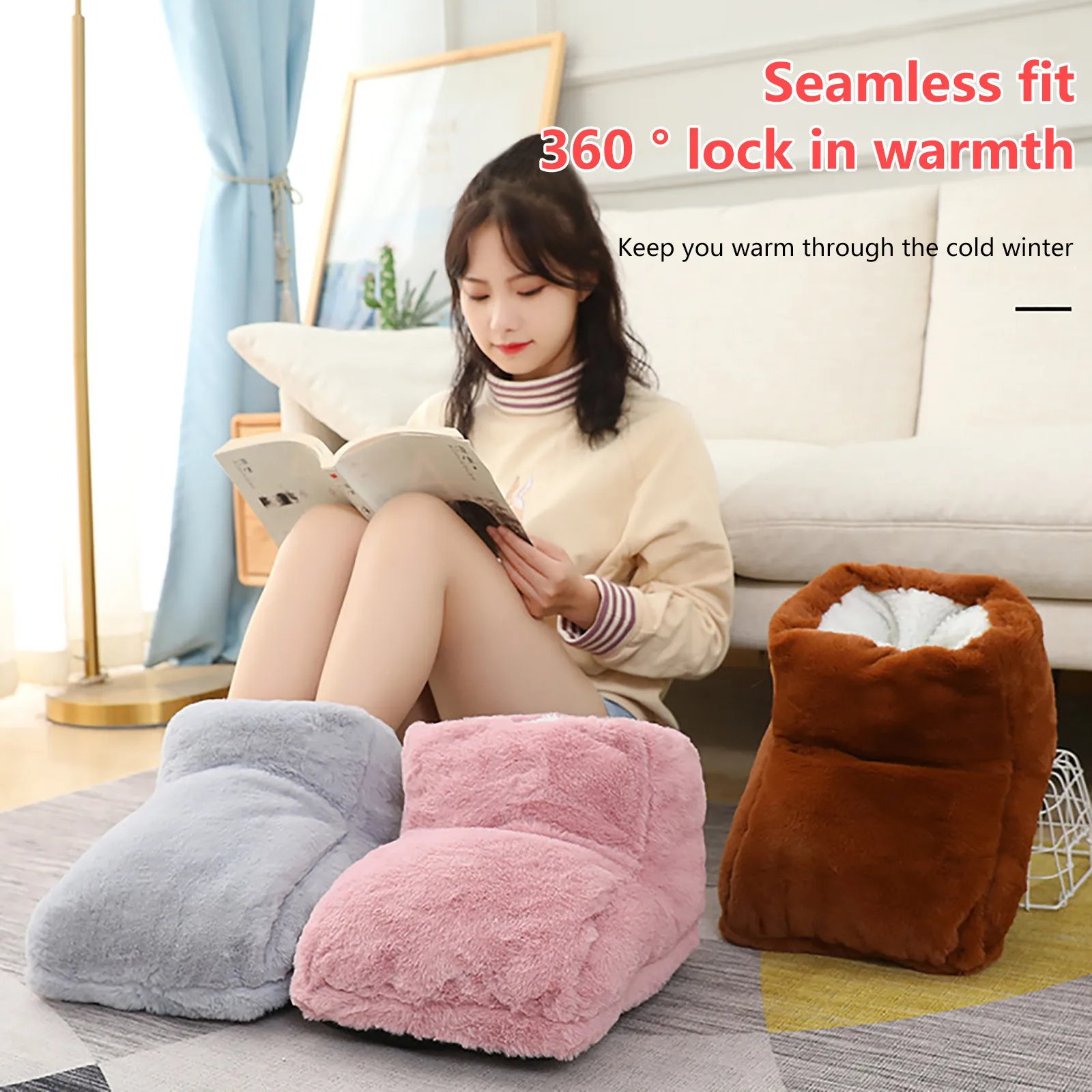 

Usb Electric Foot Warmer Heater Usb Charging Power Saving Warm Foot Cover Feet Heating Pads For Home Bedroom Sleeping