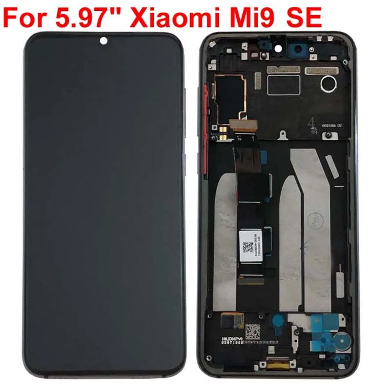 Для 5,9" Xiao mi 9 SE mi 9 SE AMOLED ЖК-дисплей с рамкой+ сенсорный экран дигитайзер для mi 9SE дисплей