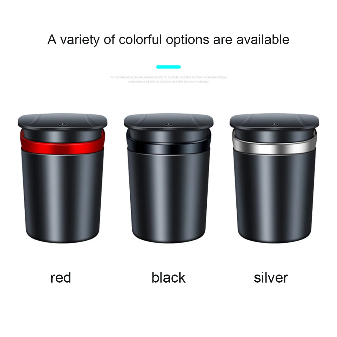 

Car Ashtray with Detachable Lid Creative Portable Ashtrays with LED Light Decorative for Vehicle Automotive Interior Accessories