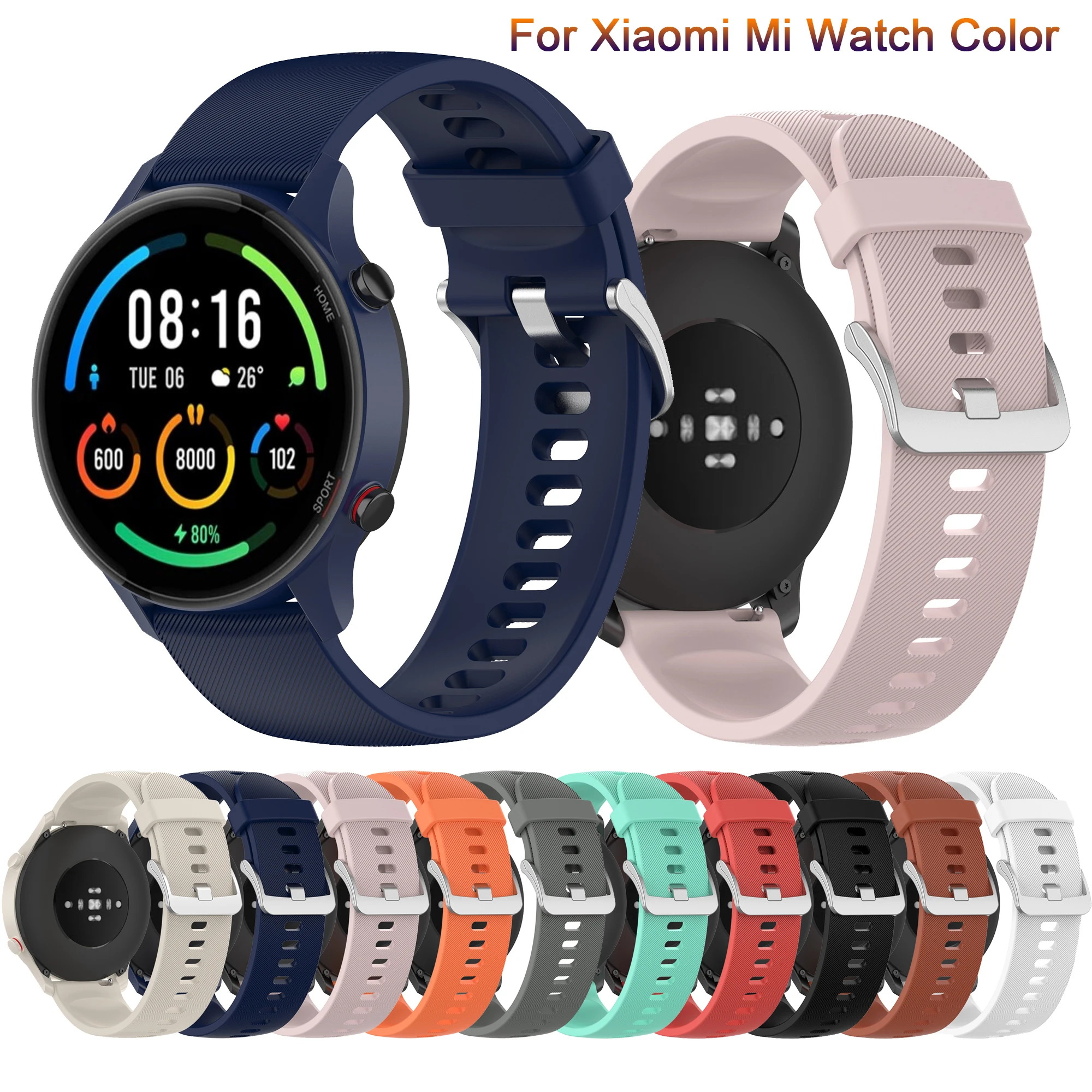 

New Sport Silicone Replaceable strap for Xiaomi Mi Watch Color Sports Edition band for Mi Watch Color Bracelet Watchbands Correa